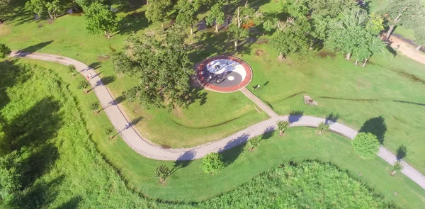 Panorama Üstgeçidin Kentsel Yeşil Park Banliyö Houston Texas Abd Hava — Stok fotoğraf