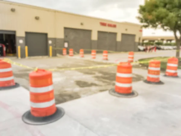 Imagen Borrosa Destapa Estacionamiento Lotes Remodelación Curso Tienda Por Mayor — Foto de Stock