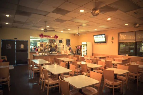 Moción Borrosa Interior Expreso Café Restaurante Tailandés Centro Houston Silla — Foto de Stock