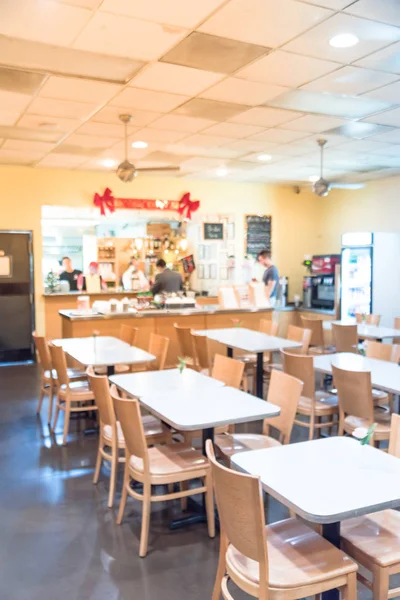 Moción Borrosa Interior Expreso Café Restaurante Tailandés Centro Houston Silla — Foto de Stock
