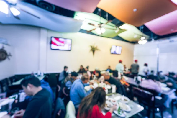 Imagen Borrosa Del Pequeño Multitudinario Restaurante Pho Houston Texas Estados —  Fotos de Stock