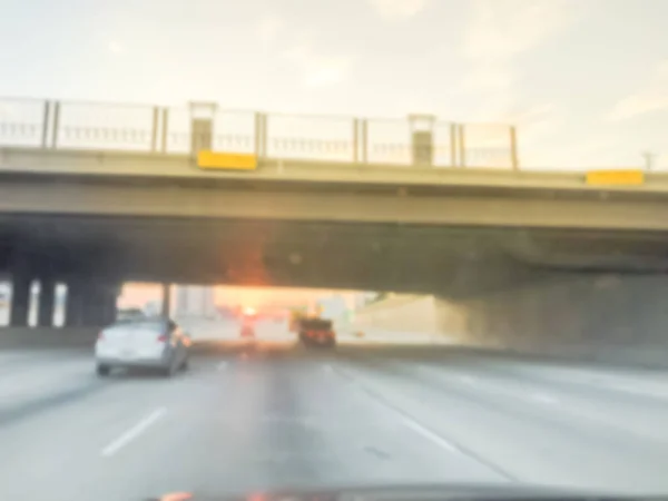 Streszczenie Niewyraźne Autostrada Autostrada Międzystanowa 635 635 Dużej Rozpiętości Mosty — Zdjęcie stockowe