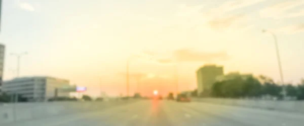 Panorama Sfocato Autostrada Interstate 635 635 Irving Richardson Texas America — Foto Stock