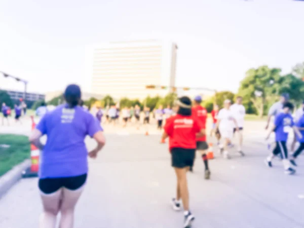 Vintage Tone Motion Blurred Group Runners All Abilities Corporate Challenge — Stock Photo, Image