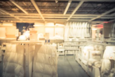 Bulanık soyut çeşitli yatak, monte sac, Nevresim, Nevresim, yastık kılıfı mobilya mağazasında ayarla. Ufuk çeşitli tekstil ürünleri ev aksesuarları araya hazır depo