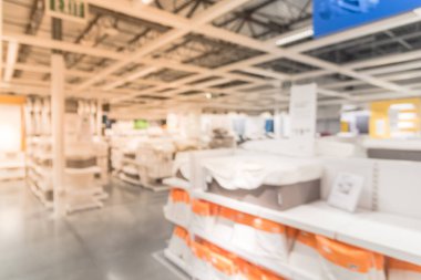 Bulanık soyut çeşitli yatak, monte sac, Nevresim, Nevresim, yastık kılıfı mobilya mağazasında ayarla. Ufuk çeşitli tekstil ürünleri ev aksesuarları araya hazır depo