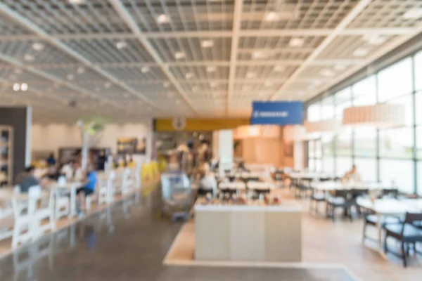 Verschwommenes Bild Große Cafeteria Kantine Food Court Einem Einkaufszentrum Oder — Stockfoto