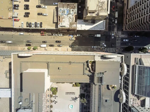 Vista Aérea Concurrida Intersección Calle Union Square Centro San Francisco —  Fotos de Stock