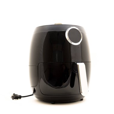 İzole üzerinde beyaz arka plan dijital hava fritöz güç ile stüdyo çekim kordon