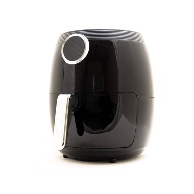 Beyaz arka plan üzerinde izole dijital hava fritöz stüdyo çekim