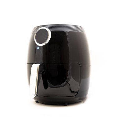 Beyaz arka plan üzerinde izole dijital hava fritöz stüdyo çekim