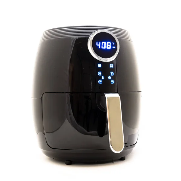 Studio Skott Digitala Air Fryer Isolerad Vit Bakgrund — Stockfoto