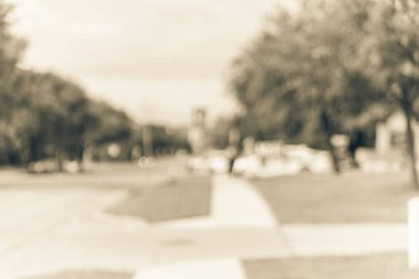 Vintage sesi bulanık satır yard işaretler konut Sokağı'nda birincil seçim günü Dallas county, Texas, bize. Erken seçmenler, siyasi parti posterler ara seçim kavramı için tebrik işaretleri
