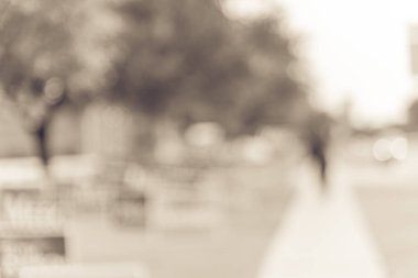 Sesi bulanık arka bahçesinde tabelaya seçim campai için filtre