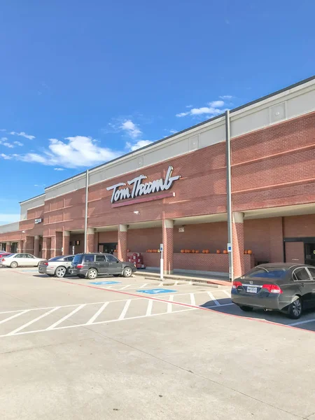 Coppell Oct 2018 Entrada Tienda Tom Thumb Desde Los Estacionamientos — Foto de Stock