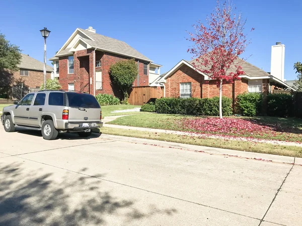 Typische Exterieur Single Vrijstaande Woning Huis Voorsteden Dallas Fort Worth — Stockfoto