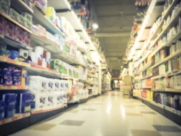 Blurry background customer shopping at Asian supermarket in Amer — Stock Photo, Image