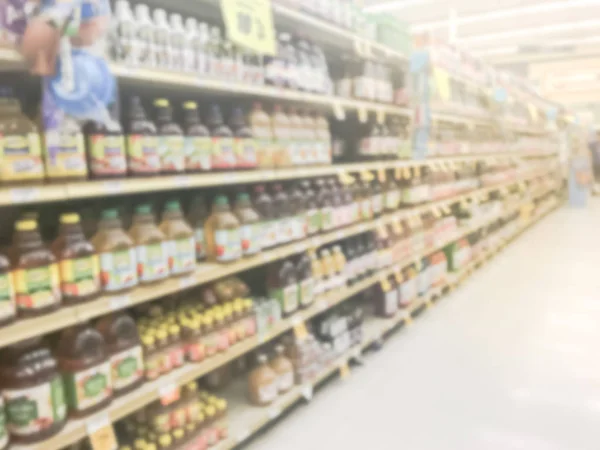 Amplia Selección Abstracta Borrosa Desayuno Conveniente Jugos Bebidas Deportivas Bares —  Fotos de Stock