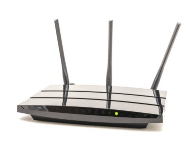 Kablosuz yönlendirici kablo modem bağlantısı durum ışığı ile çalışma
