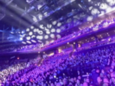 Bulanık soyut hedef kitleye Asya müzik Amerikan casino tiyatroda performans göster. Ufuk konser sahne arka plan üzerinde