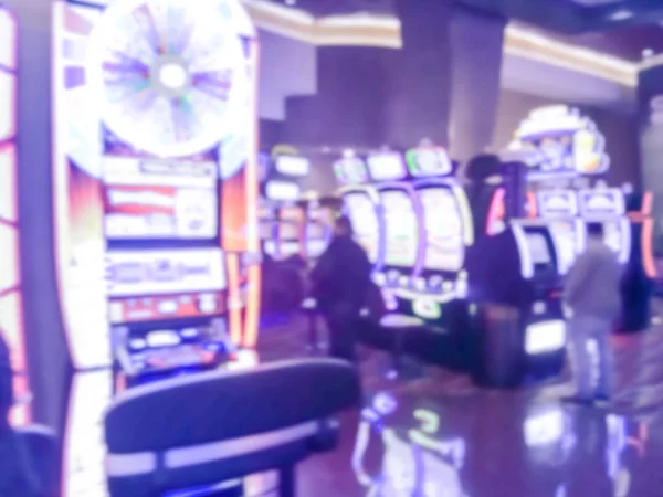 Escena Típica Los Jugadores Con Máquina Tragaperras Casino América Apuestas —  Fotos de Stock