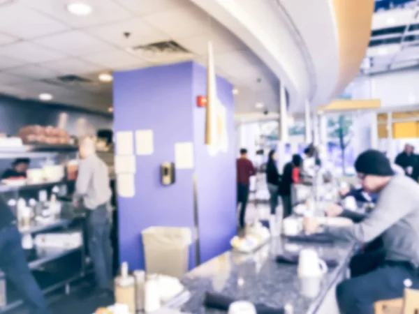 Soyut Bulanık Müşteri Tablosunu Chicago Abd Açık Mutfak Restoran Bar — Stok fotoğraf