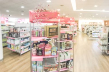 Prestij ve kitle kozmetik, makyaj, parfüm, Cilt Bakımı, banyo ve vücut, saç bakım araçları ve salon, soyut bulanık çeşitli çivi, Texas, Amerika araçları ve fırçalar güzellik perakende mağaza