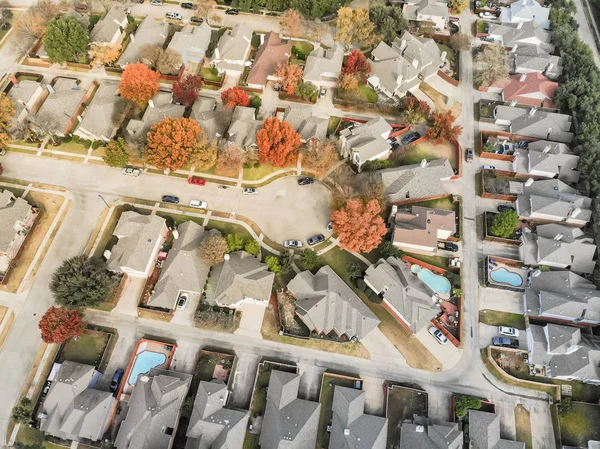Aerial View Residential Neighborhood Dallas Texas Suburb Irving Texas Usa — Stock Photo, Image
