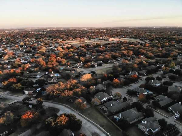 Barrio Residencial Con Vista Aérea Flower Mound Texas Estados Unidos — Foto de Stock