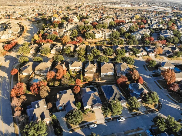 Vue Aérienne Valley Ranch Planifié Développement Unités Dans Banlieue Dallas — Photo