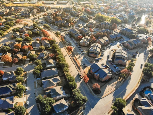 Aerial View Planned Unit Development Apartment Building Complex Residential House — Stock Photo, Image