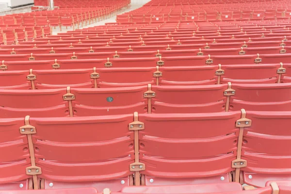 Rear View Line Raised Orchestra Level Seats Public Outdoor Performing — Stock Photo, Image