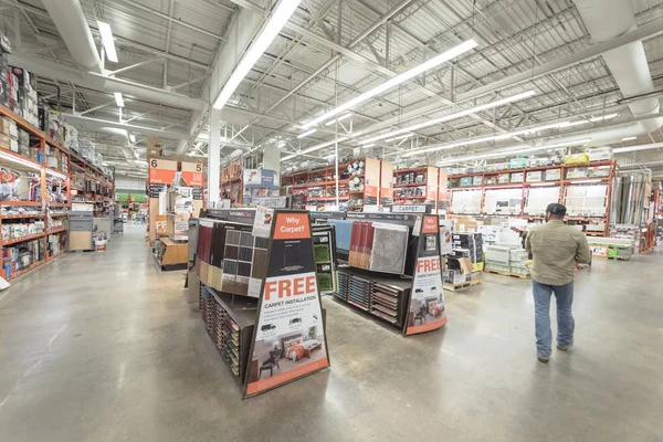Dallas Dec 2018 Compras Clientes Dentro Home Depot Store American — Fotografia de Stock