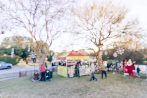 Vintage Ton Verschwommen Lebkuchen Jubiläum Weihnachten Winterfest Öffentlichen Park Der — Stockfoto