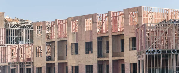 Panorama View Apartment Complex Building Construction Completed Building Suburban Dallas — Stock Photo, Image