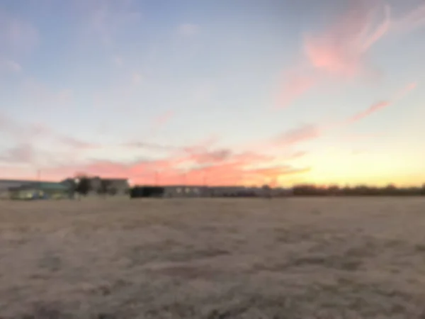 Verschwommene Abstrakte Stadtpark Bei Sonnenuntergang Mit Bunten Herbstblättern Urbaner Gemeinschaftspark — Stockfoto