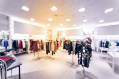 Bulanık soyut lüks giyim mağazası şehir Dallas, Texas, ABD