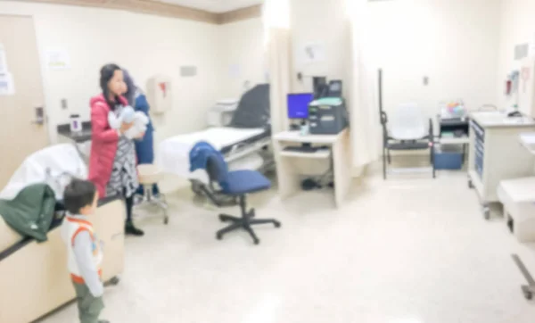 Panorama Verschwommener Hintergrund Neugeborenenvorsorgezimmer Krankenhaus Amerika — Stockfoto