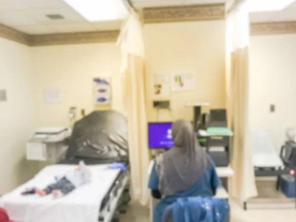 Θολή Αφηρημένη Νεογέννητη Εξέταση Και Εξέταση Αίματος Δωμάτιο Στο Νοσοκομείο — Φωτογραφία Αρχείου