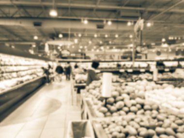 Filtre uygulanmış sesi bulanık arka plan Asian bakkal custome