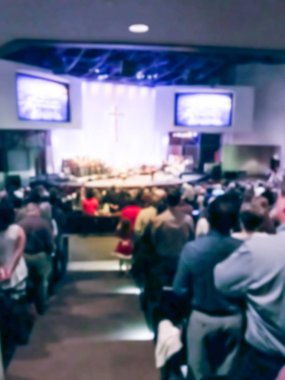 Bulanık hareket Noel arifesi hizmet Amerikan Kilisesi