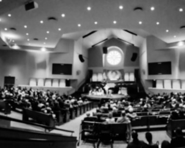 Vintage sesi hareket Noel arifesi hizmet Amerikan Kilisesi bulanık