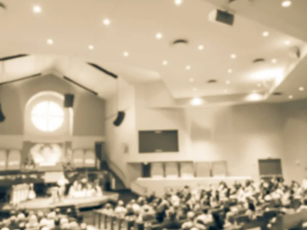 Vintage Ton Verschwommene Bewegung Heiligabend Gottesdienst Amerikanischer Kirche — Stockfoto