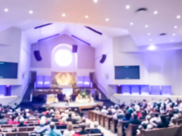 Bulanık Hareket Noel Arifesi Hizmet Amerikan Kilisesi — Stok fotoğraf