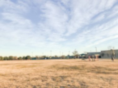 Dallas, Texas, Usa yakınındaki kış zamanında şehir parkı üzerinde bulanık hareket günbatımı