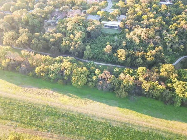 Vista dall'alto Kessler park community in suburbs Dallas, Texas — Foto Stock