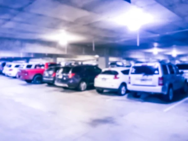 Blurry background smart guidance system at parking garage in Ame — Stock Photo, Image