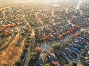 Üstten görünüm parkside konut mahalle ile çıkmaz ve col