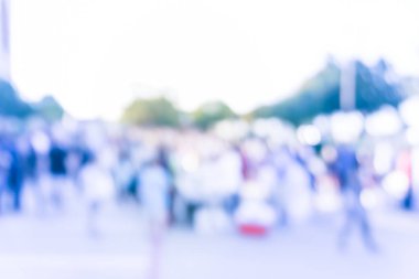 Filtre uygulanan görüntü bulanık arka plan crowed insanlar yerel kilise f