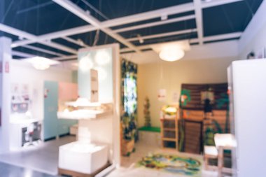 Bulanık arka plan çocuk odası Galeri ABD mobilya mağazasında